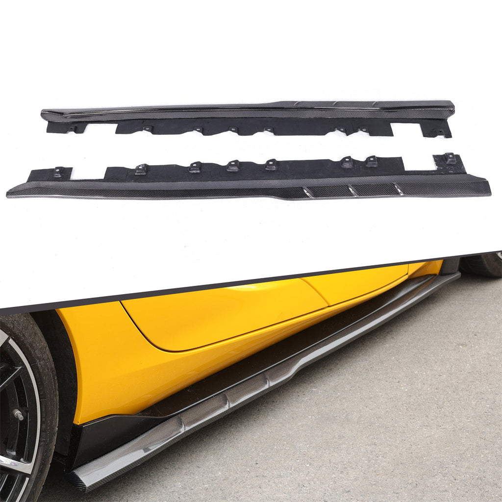MR Style Carbon Fiber Side Skirts - Toyota Supra MK5