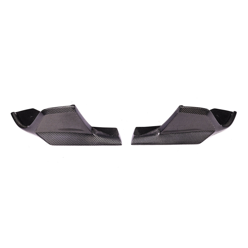 AD Style Carbon Fiber Rear Splitter Flaps - Toyota Supra MK5