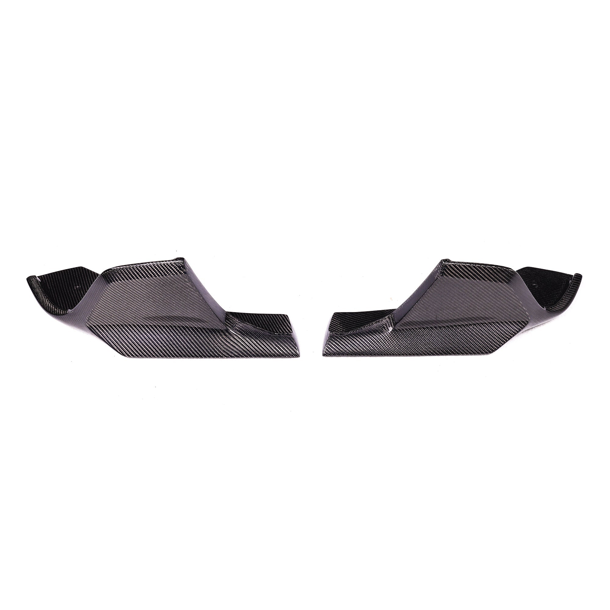 AD Style Carbon Fiber Rear Splitter Flaps - Toyota Supra MK5