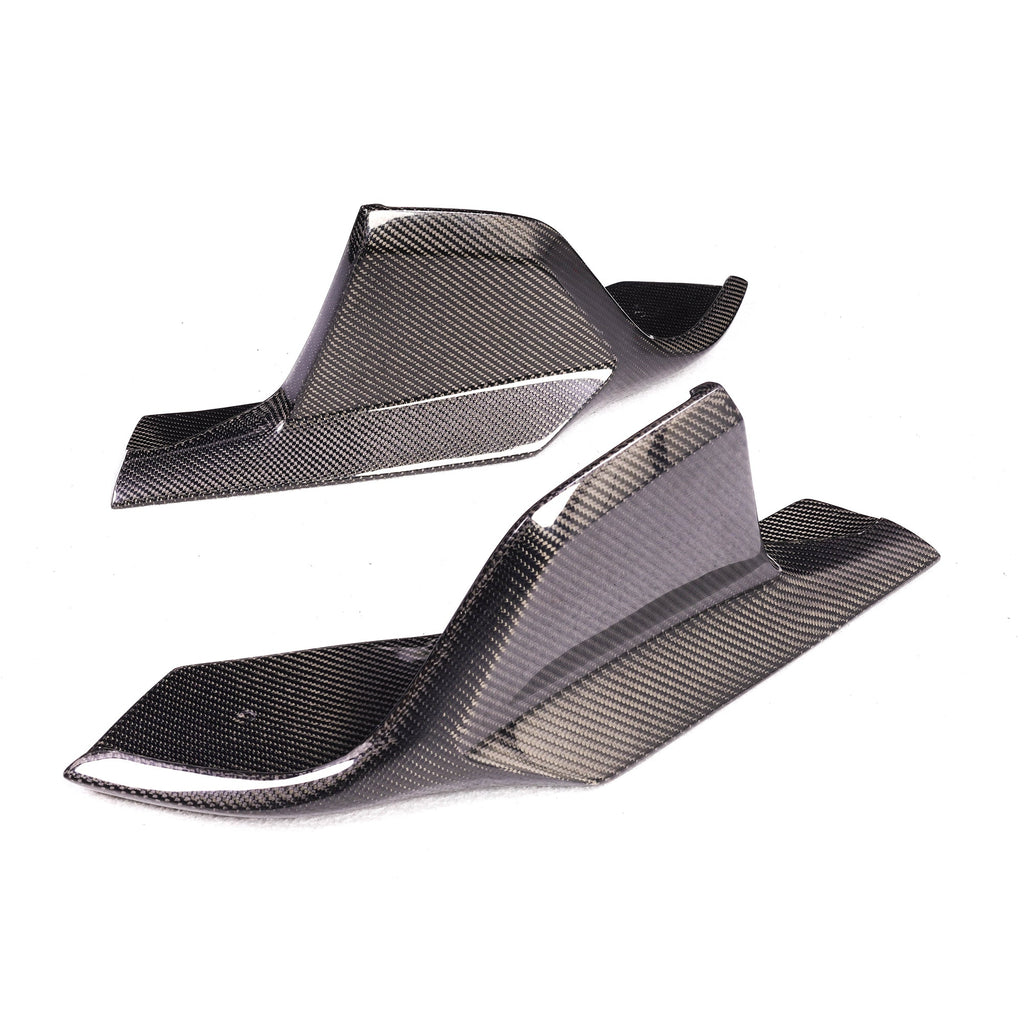 AD Style Carbon Fiber Rear Splitter Flaps - Toyota Supra MK5