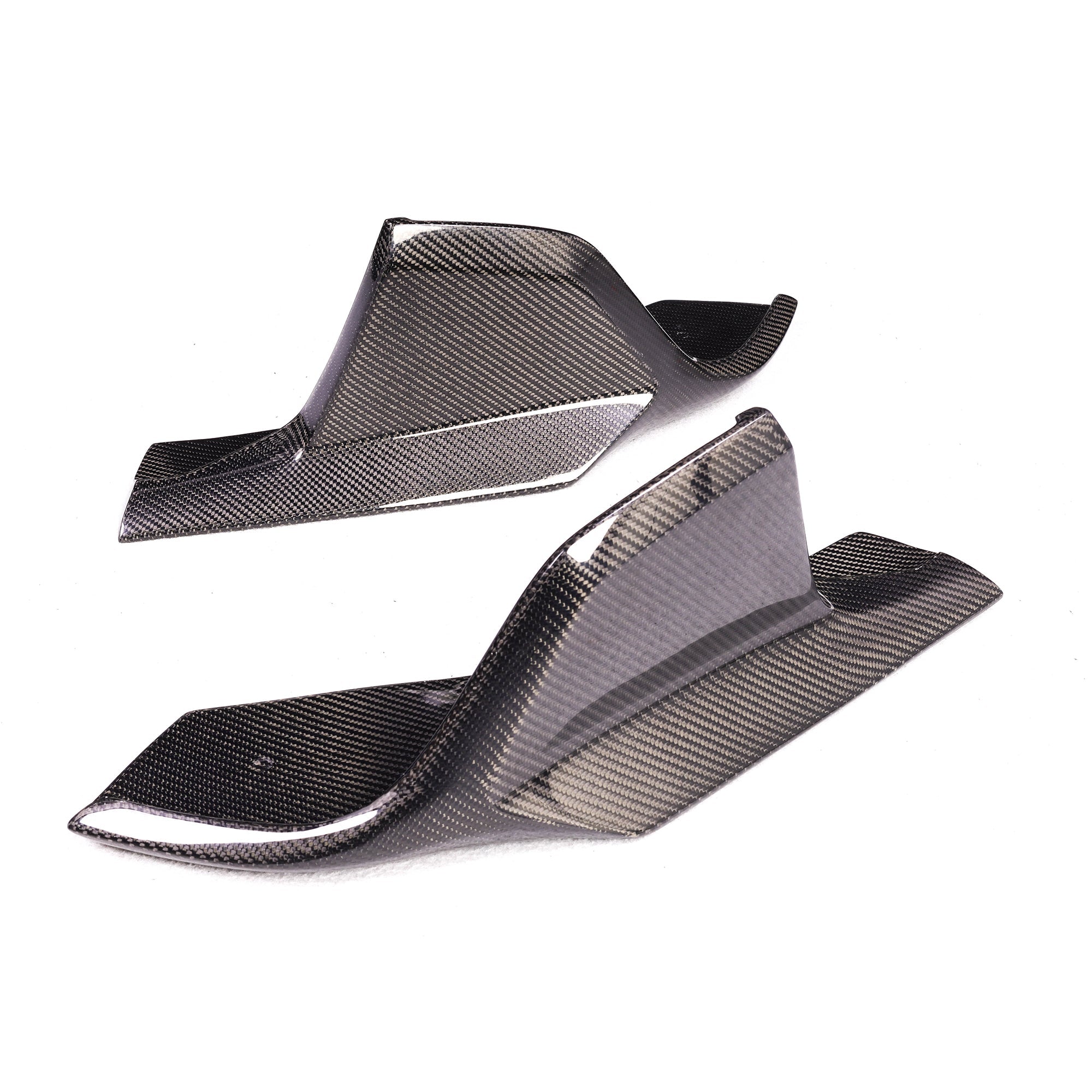 AD Style Carbon Fiber Rear Splitter Flaps - Toyota Supra MK5