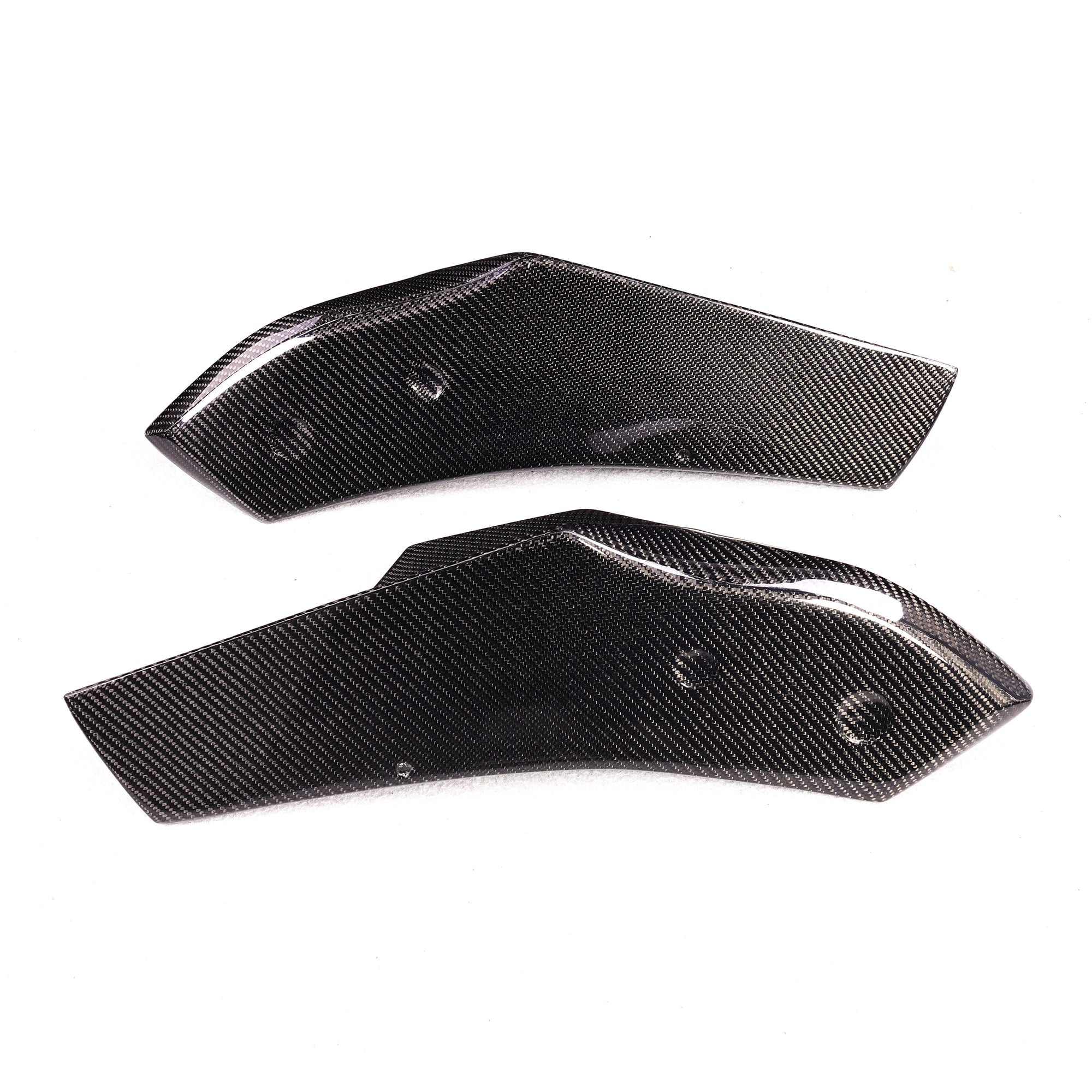 AD Style Carbon Fiber Rear Splitter Flaps - Toyota Supra MK5