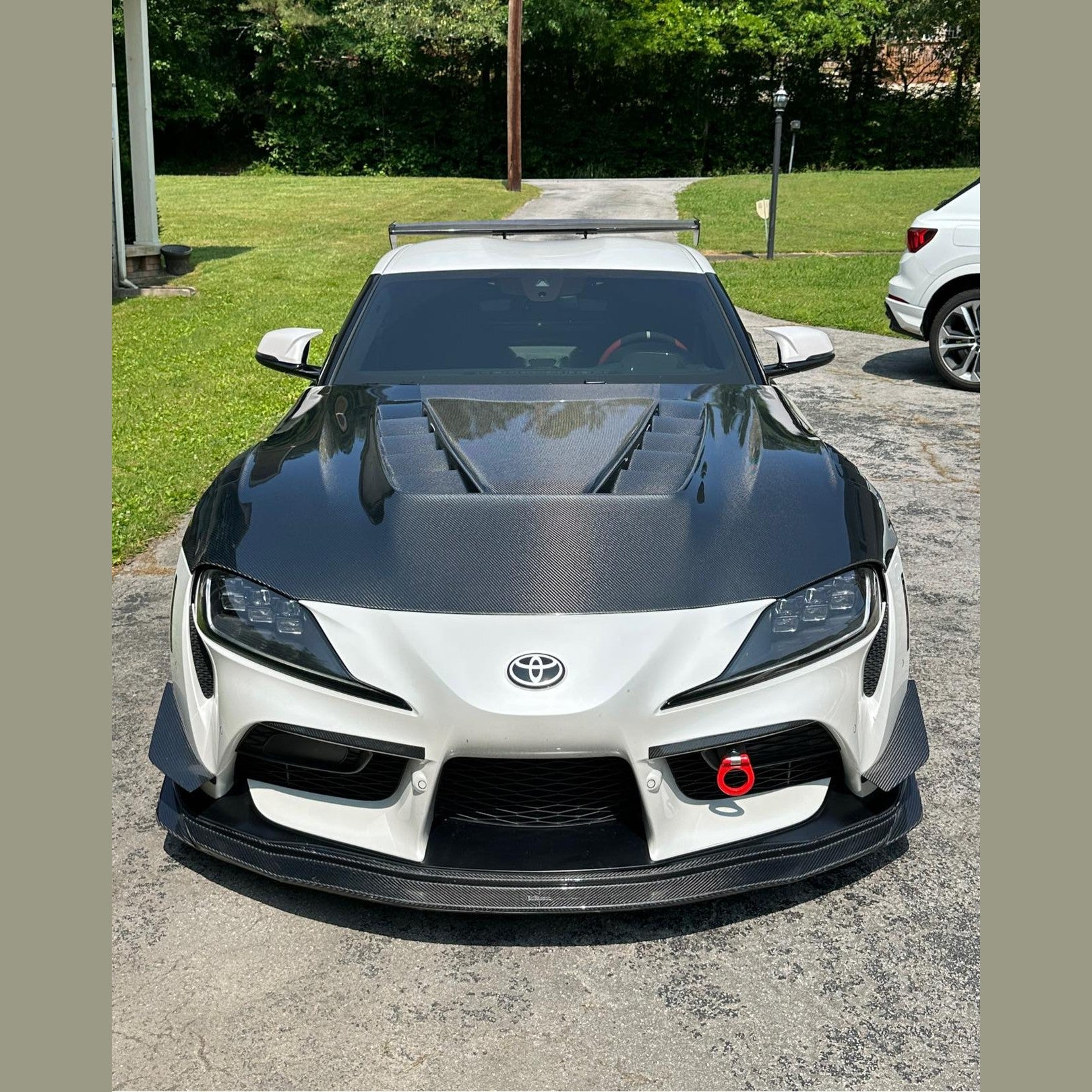 VRS Style Carbon Fiber Hood - Toyota Supra MK5