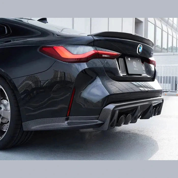 3D Style Carbon Fiber Rear Diffuser - BMW G80 M3 | G82 M4-Revion Motorsports