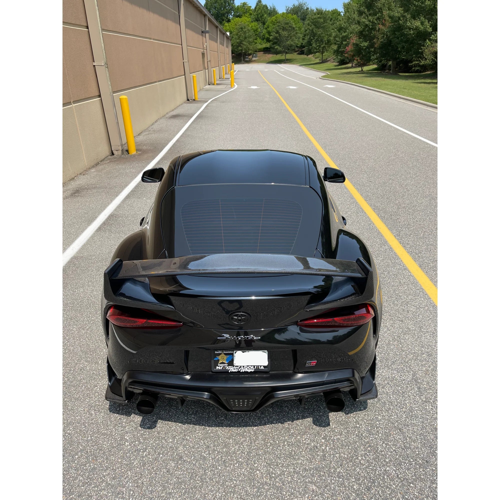 SH Style Carbon Fiber Rear Wing - Toyota Supra MK5