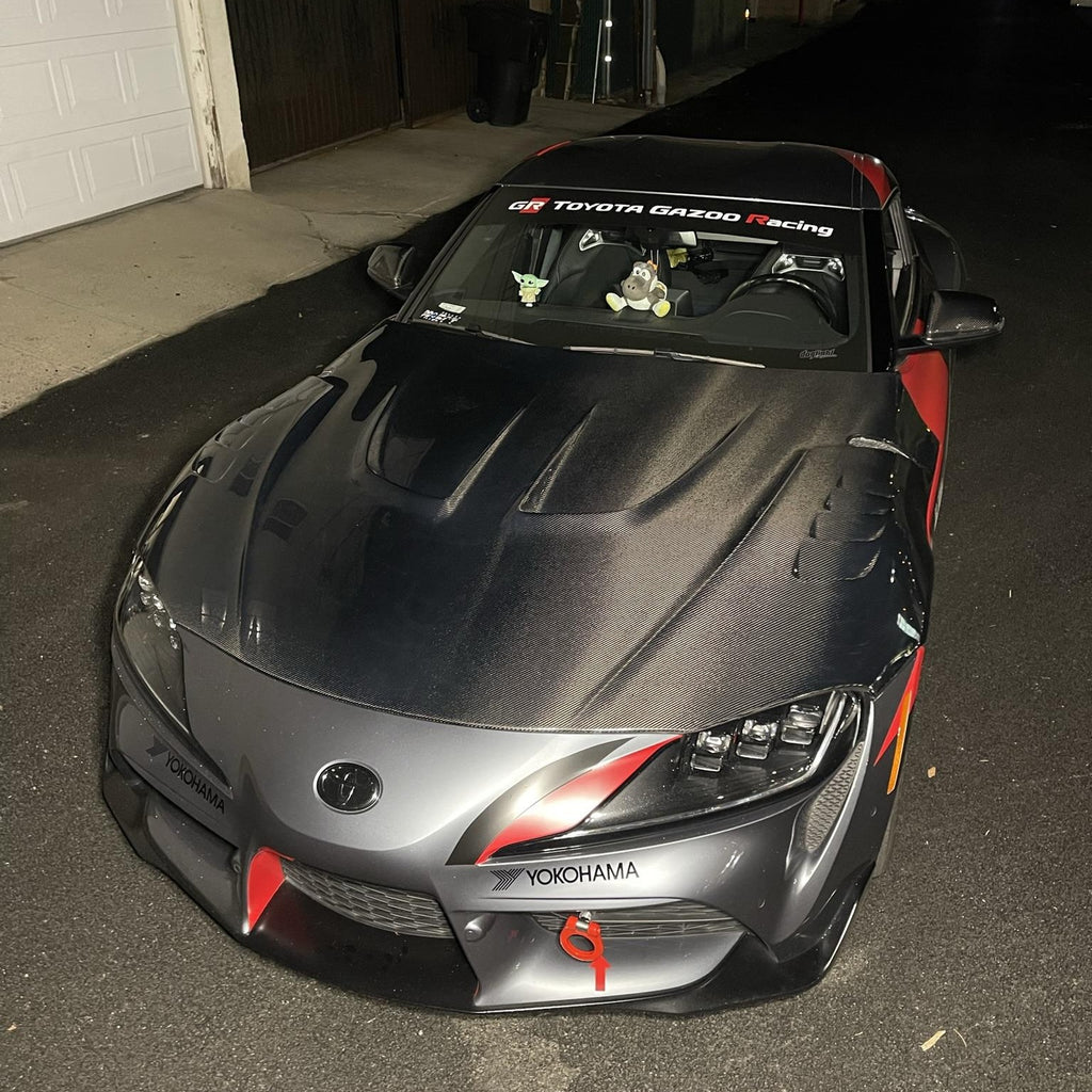 LB Style Carbon Fiber Hood - Toyota Supra MK5