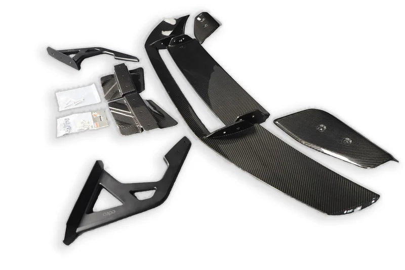 AD Style Carbon Fiber Swan Neck Rear Wing - BMW G87 M2 | G80 M3 | G82 M4