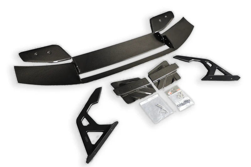 AD Style Carbon Fiber Swan Neck Rear Wing - BMW G87 M2 | G80 M3 | G82 M4