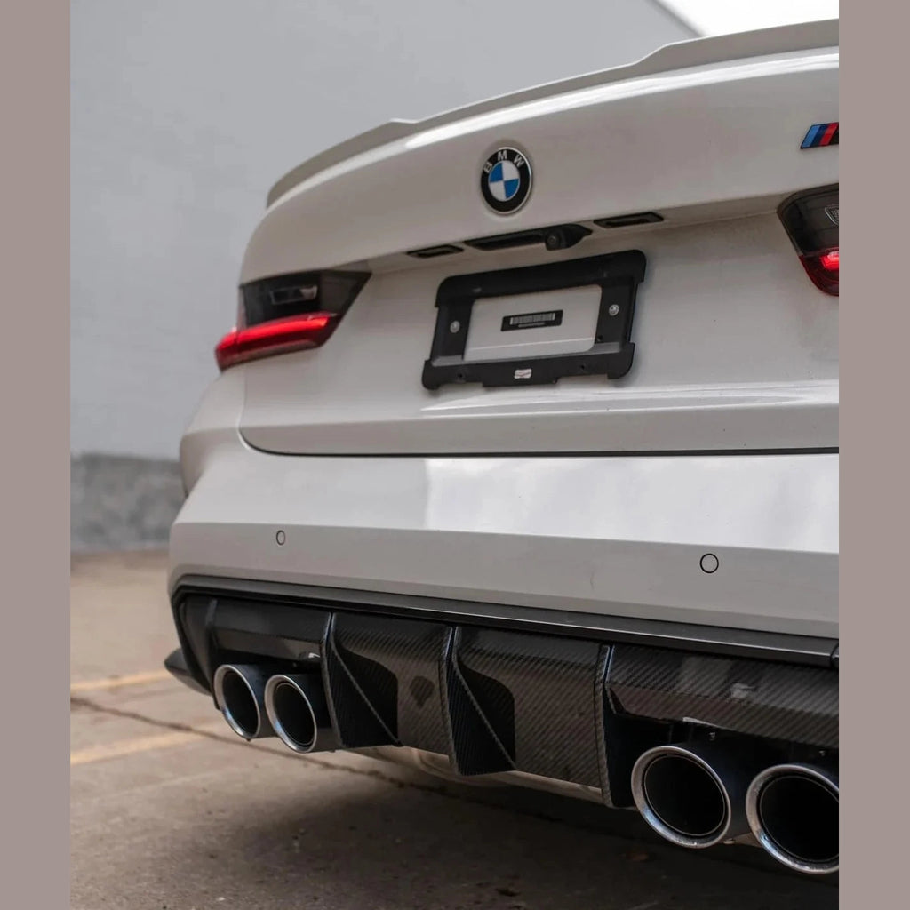 MP Style Carbon Fiber Rear Diffuser - BMW G80 M3 | G82 M4-Revion Motorsports
