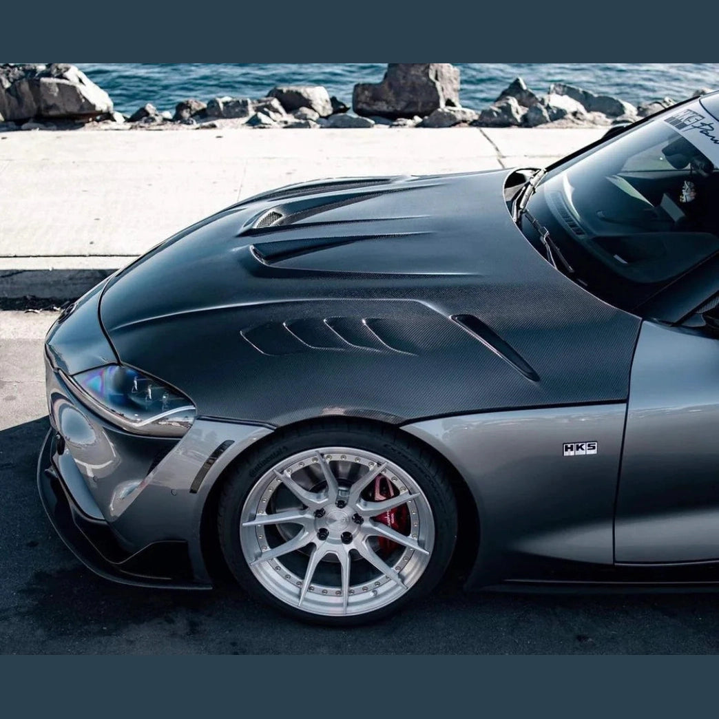 LB Style Carbon Fiber Hood - Toyota Supra MK5
