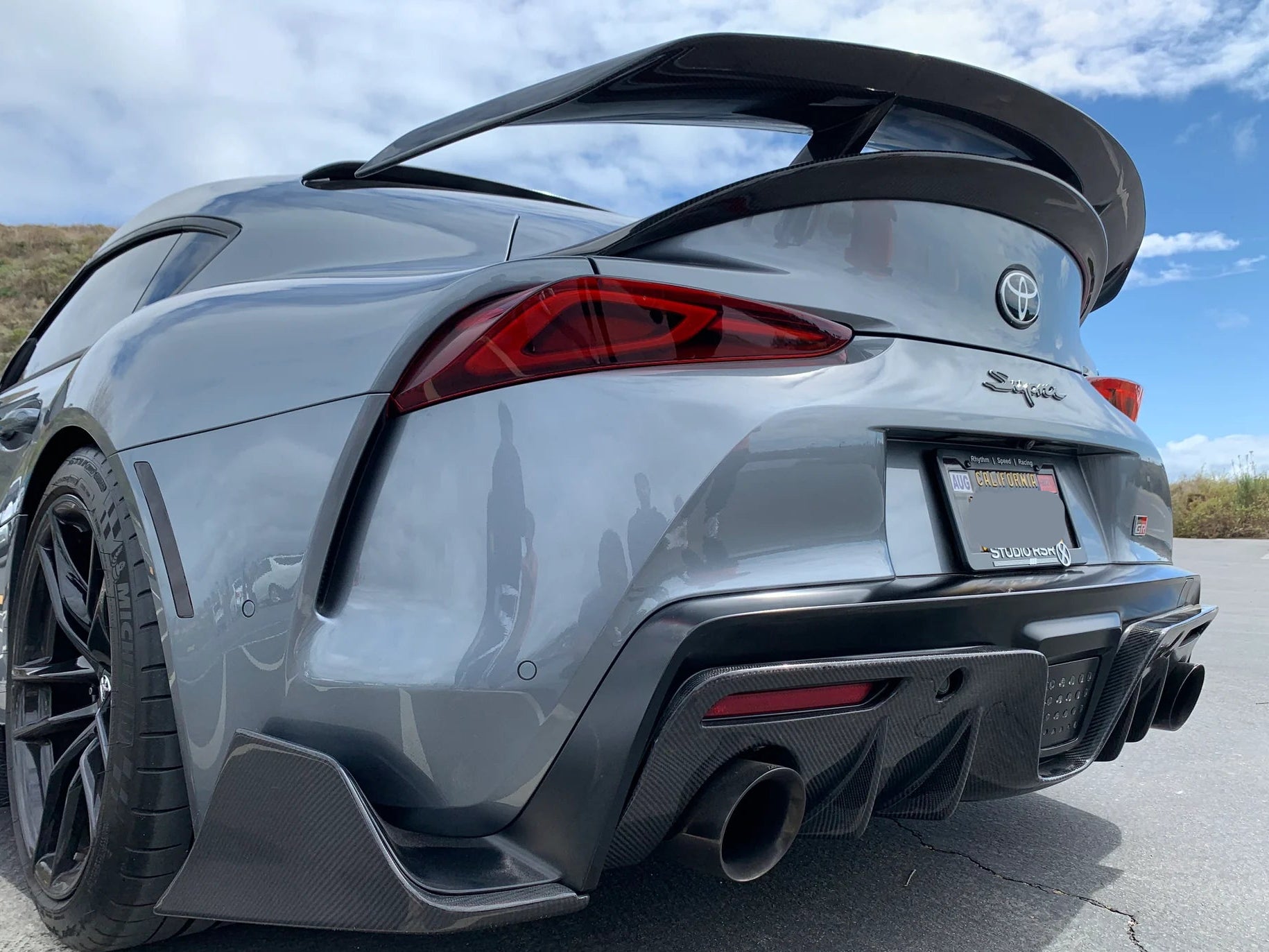 AG Style Carbon Fiber Rear Diffuser - Toyota Supra MK5