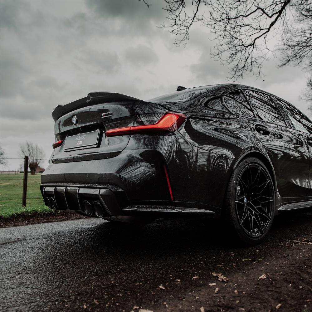 PSM Style Carbon Fiber Rear Spoiler - BMW G80 M3 | G20 3 Series-Revion Motorsports