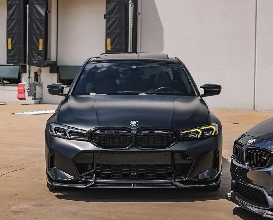 AD Style Carbon Fiber Front Lip - BMW G20 3 Series LCI